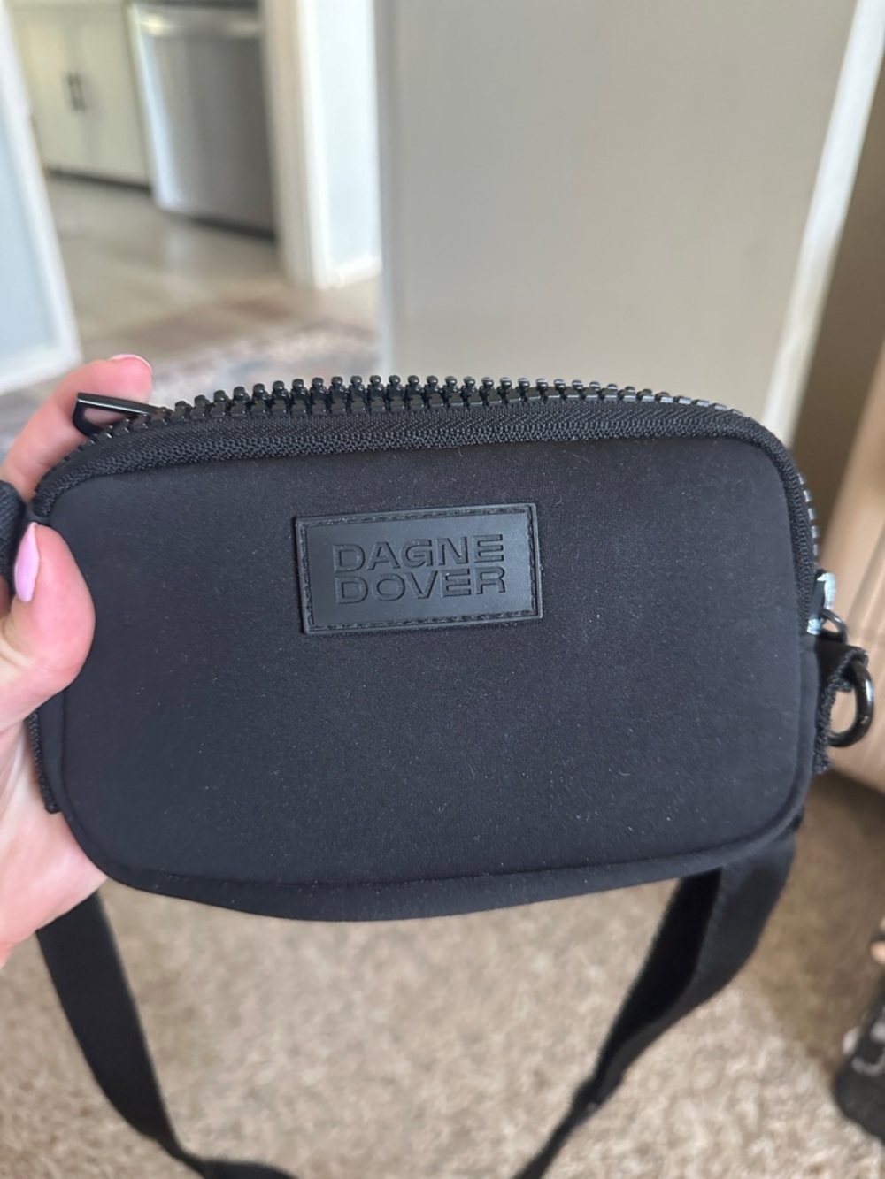 Dagne Dover Black Mini Crossbody Pouch - Picture 3 of 7